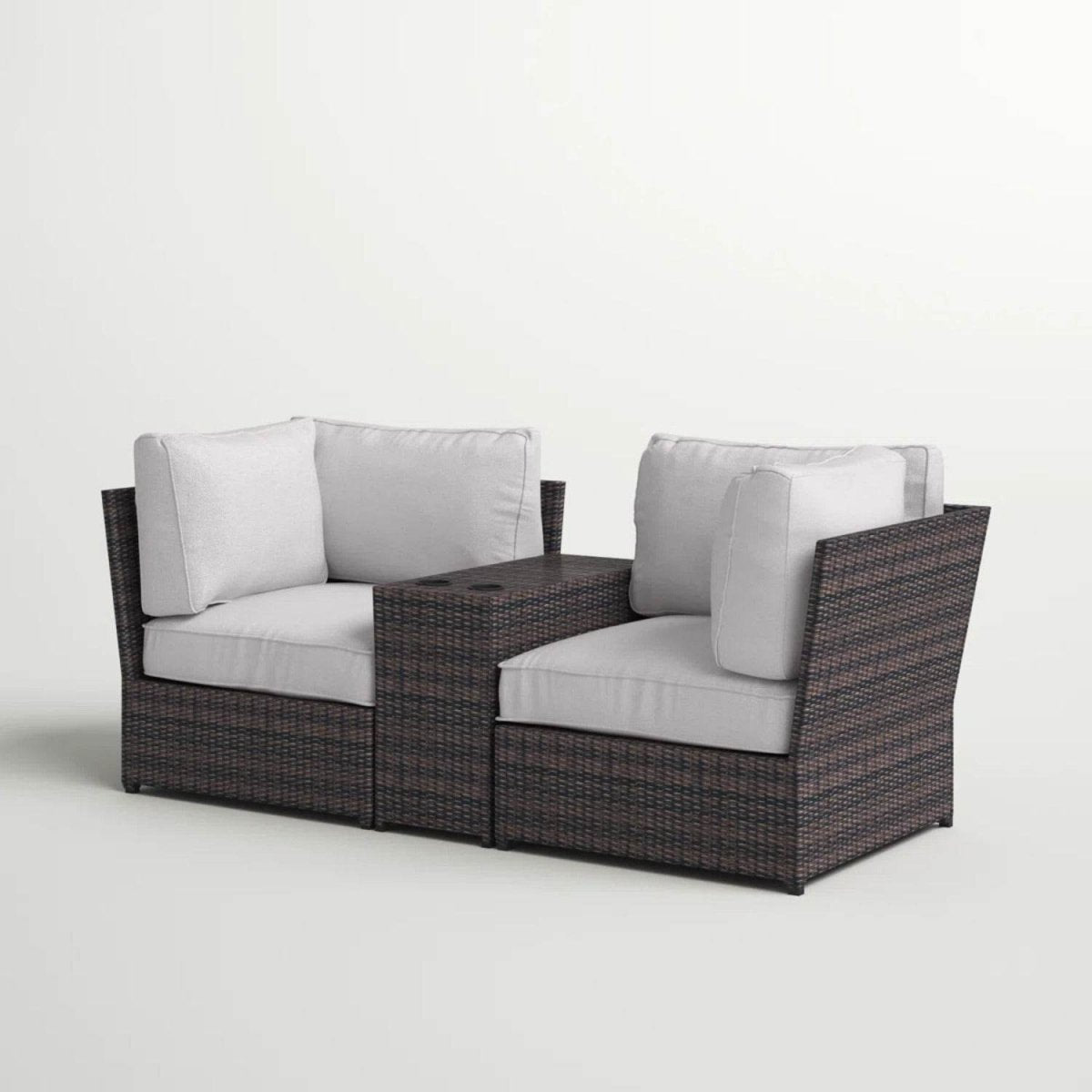 Outdoor Weather - Resistant Wicker Loveseat With Cushions - Dreamtide - Omega Lifestyles