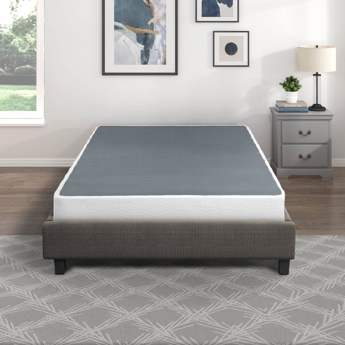 Queen Metal Mattress Foundation 8.5 - Inch High Profile Frame - Dreamtide - Omega Lifestyles