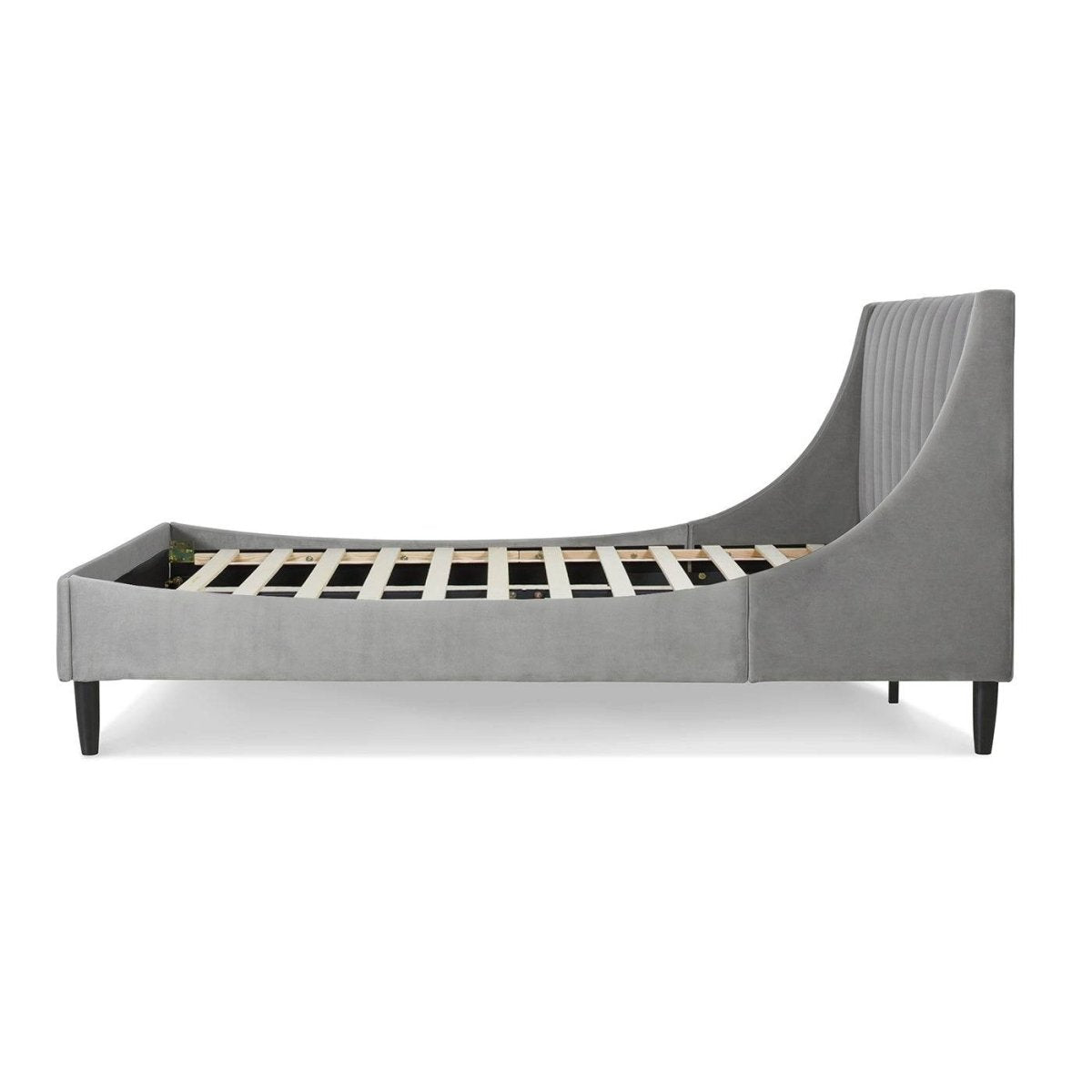 Queen Velvet Upholstered Platform Bed Frame Set - Dreamtide - Omega Lifestyles
