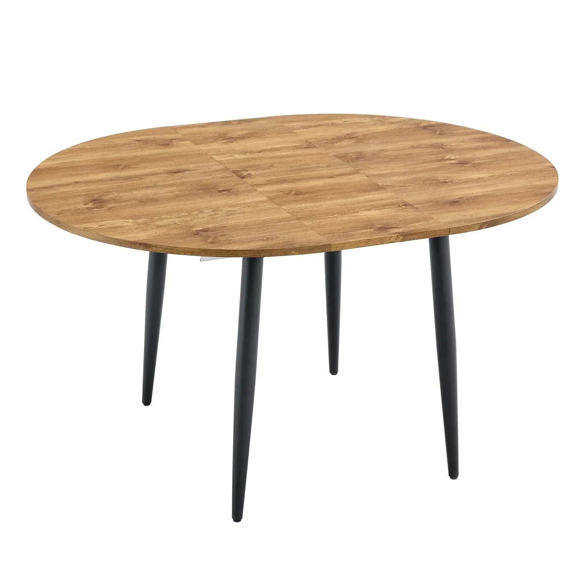 Round Extendable MDF Dining Table With Four PU Chairs - Omega Lifestyles