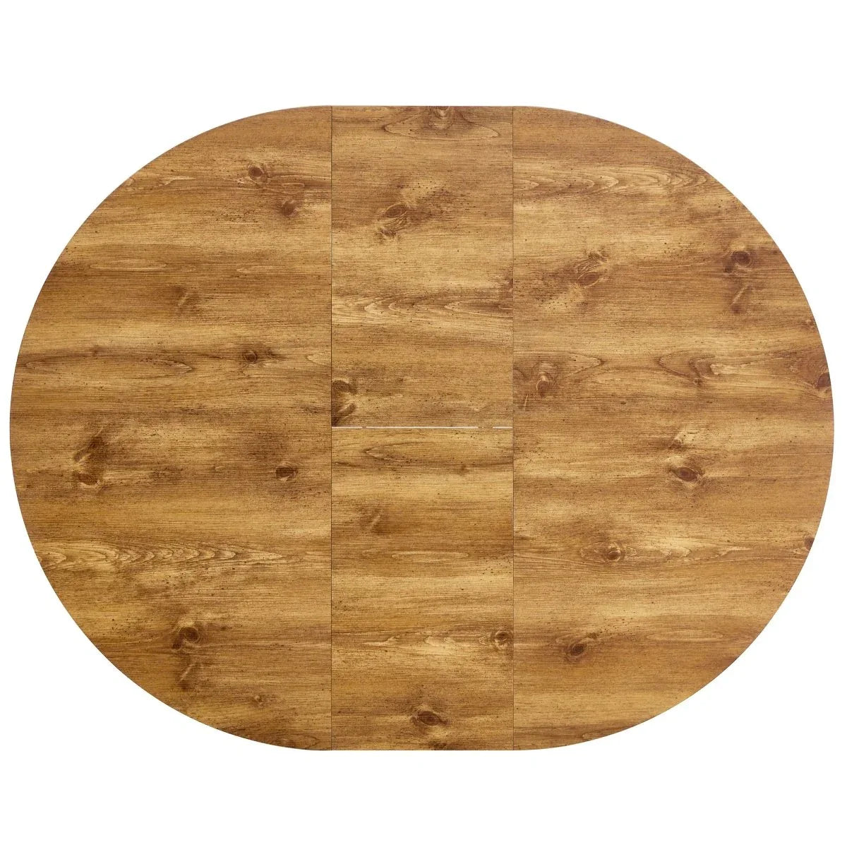 Round Extendable MDF Dining Table With Four PU Chairs - Omega Lifestyles