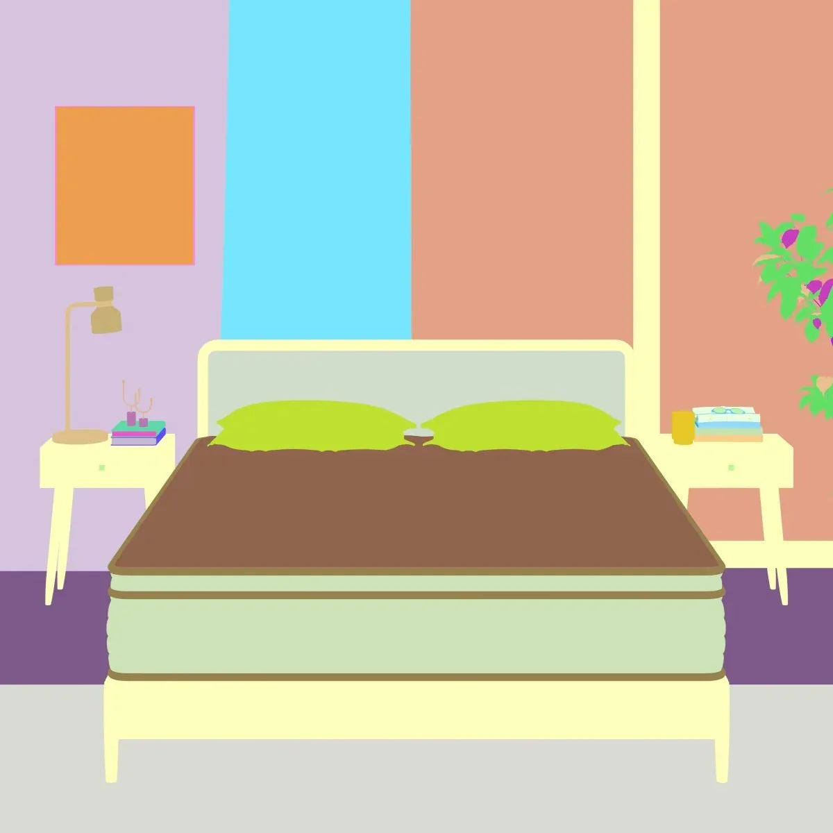 Soft 12-Inch Euro Top Hybrid Pocket Coil Queen Mattress - Omega Lifestyles