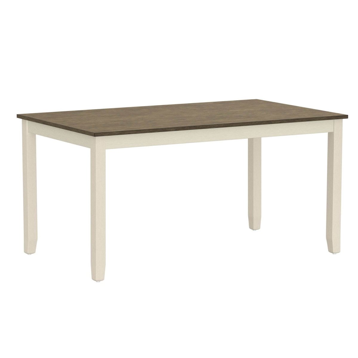 Solid Wood Brown And White 6 - Piece Dining Table Set - Dreamtide - Omega Lifestyles