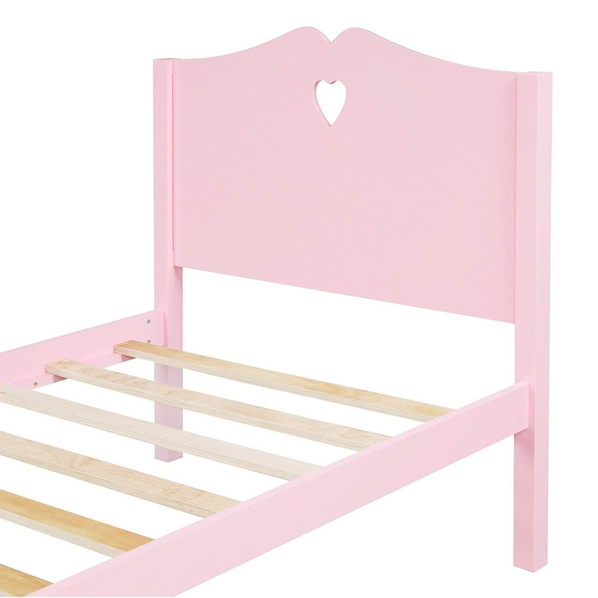 Twin Solid Wood Pink Platform Bed Frame - Dreamtide - Omega Lifestyles