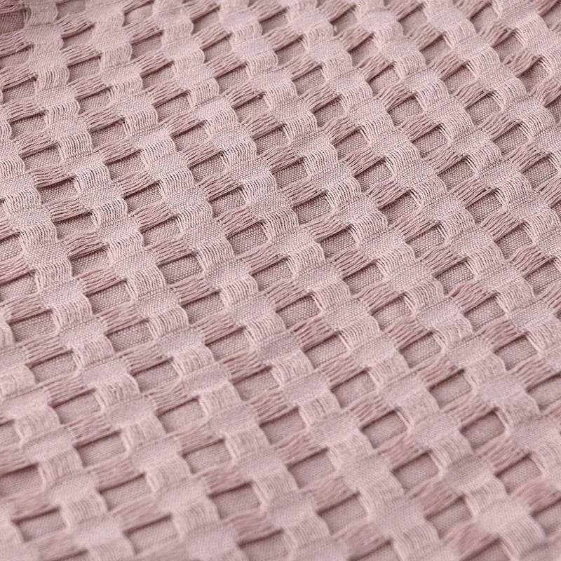 100% Cotton Summer Waffle Knit Breathable Blanket - Sleep Galleria