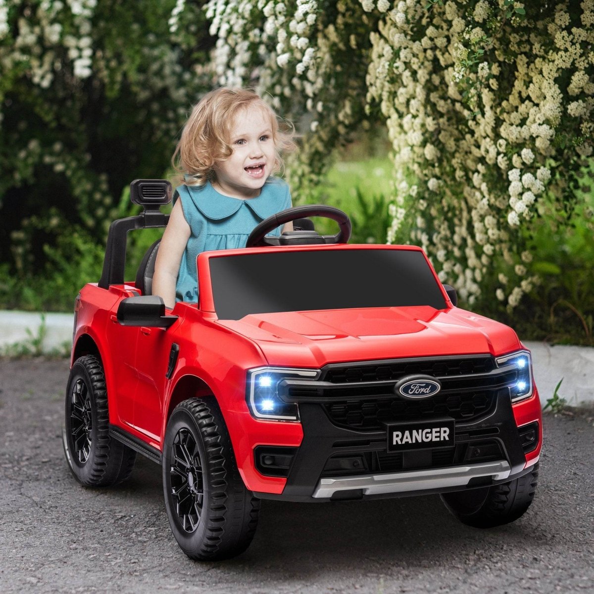 12V Licensed Ford Ranger Kids Electric Ride - On Truck - Driftwood - Omega Lifestyles
