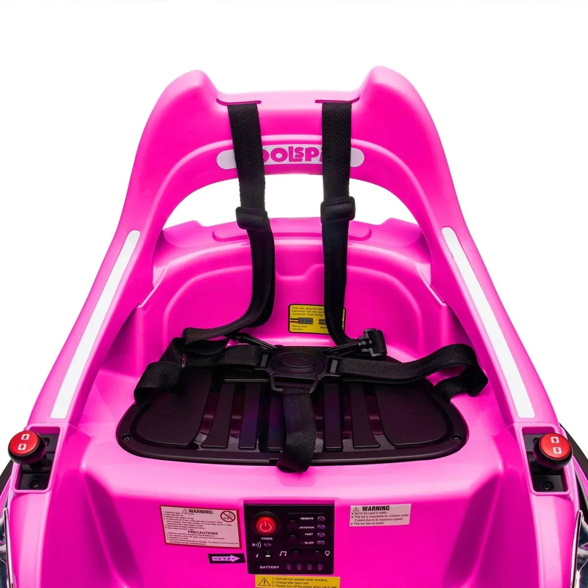 12V Rose Pink Kids Ride-On Bumper Car With Remote Control - Omega Lifestyles