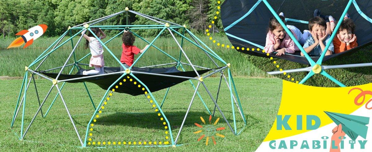 13-Inch Heavy-Duty Rust Resistant Kids Climbing Dome - Omega Lifestyles