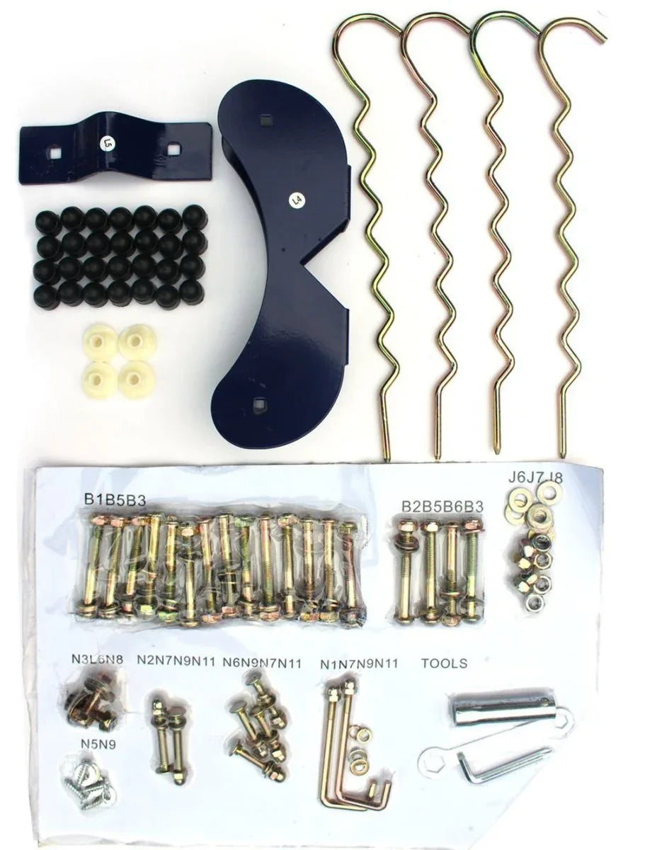 2-in-1 Backyard Swing Set With Belt Swing And Glider - Omega Lifestyles