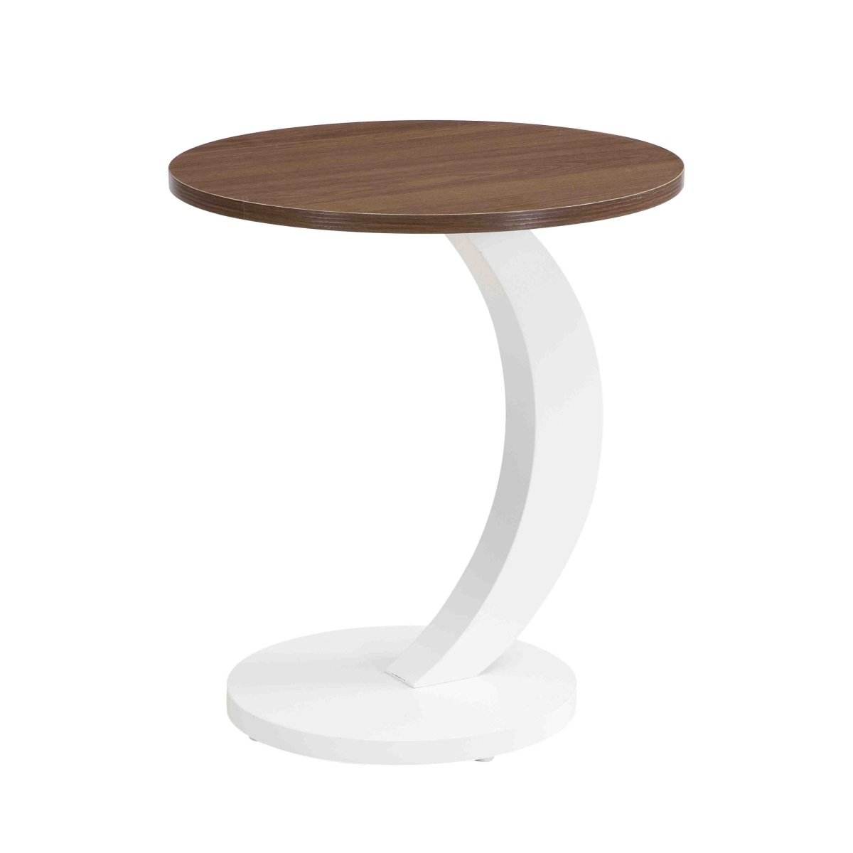 2-Piece White Oval And Round Nesting Coffee Tables - Sleep Galleria