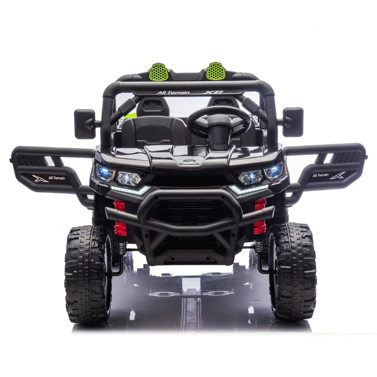 24V Two-Seater Kids Electric Ride On Truck With Remote - Omega Lifestyles