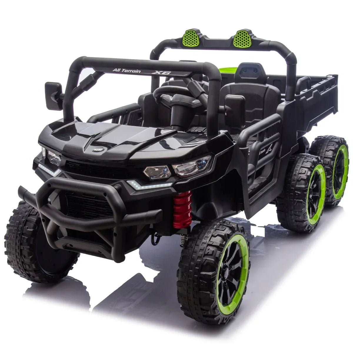 24V Two-Seater Kids Electric Ride On Truck With Remote - Omega Lifestyles