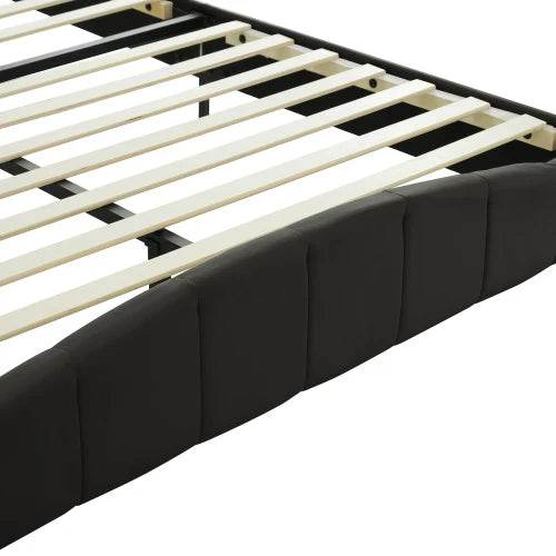 3-Piece PU Leather Upholstered Platform Bed Set - Omega Lifestyles