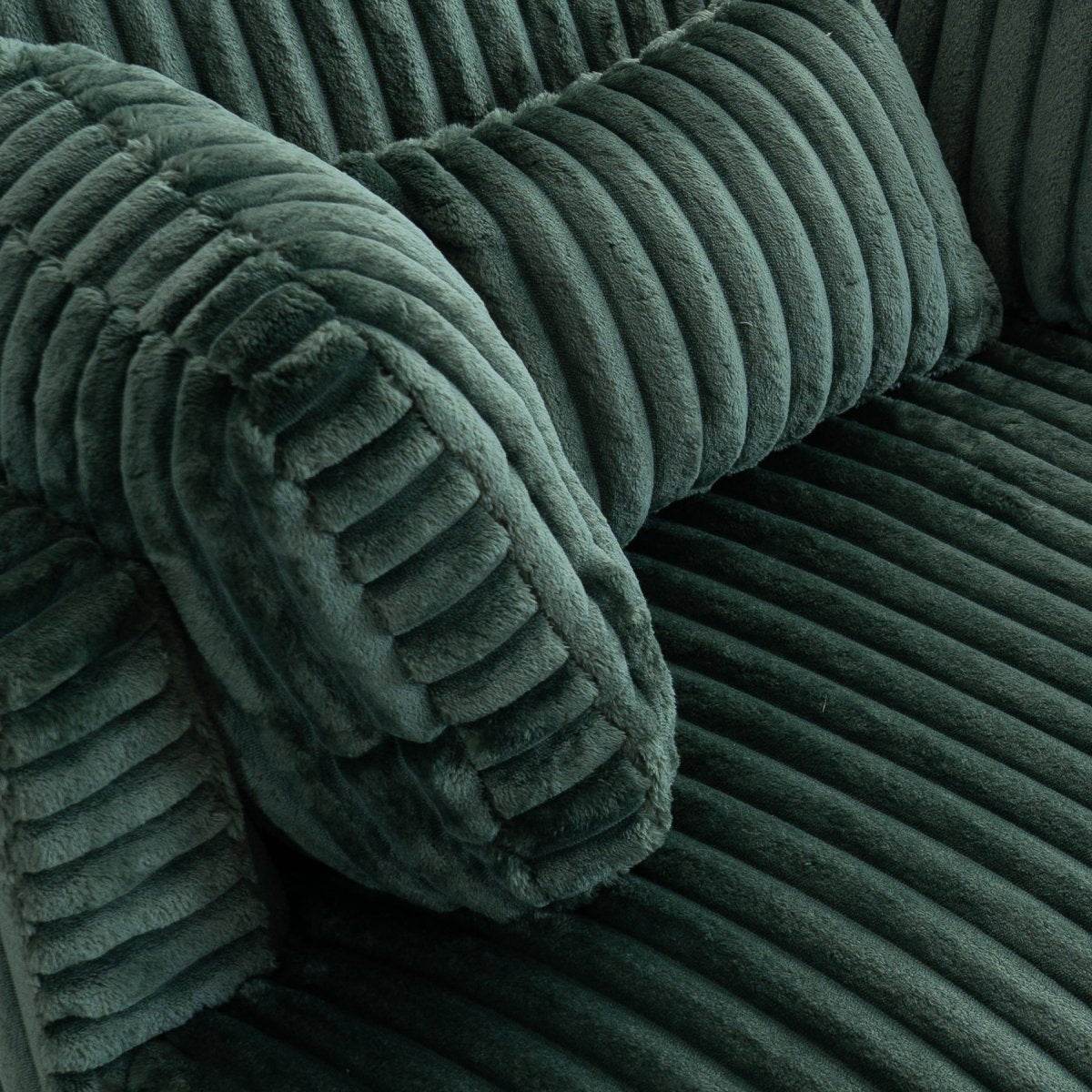 360-Degree Swivel Plush Corduroy Accent Chair With Pillows - Sleep Galleria