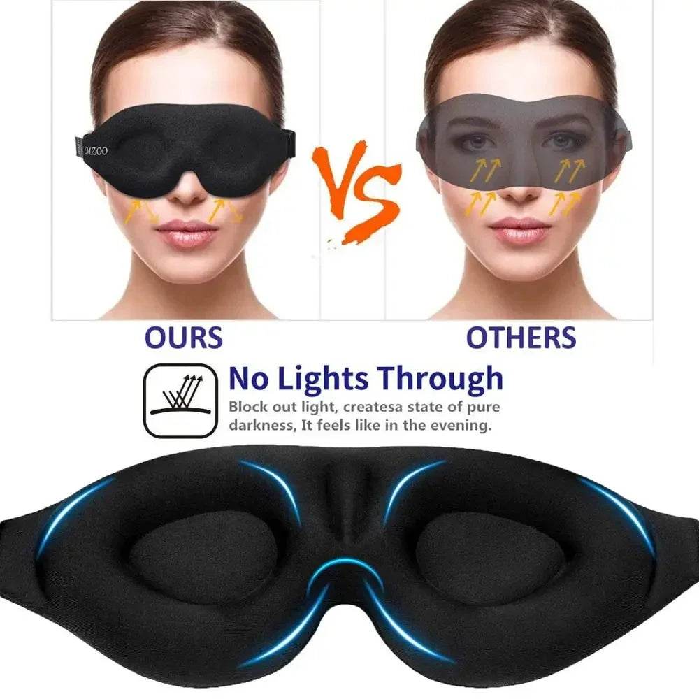 3D Contoured Sleep Mask Blackout Eye Cover - Sleep Galleria