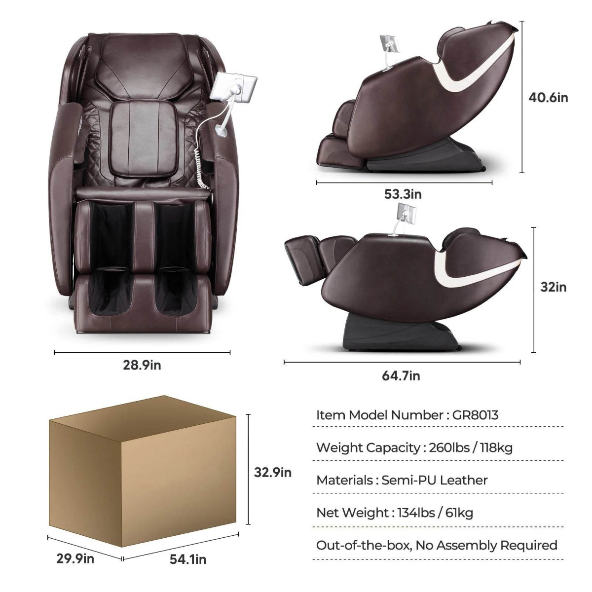 4D Zero Gravity Shiatsu Full Body Massage Chair - Omega Lifestyles