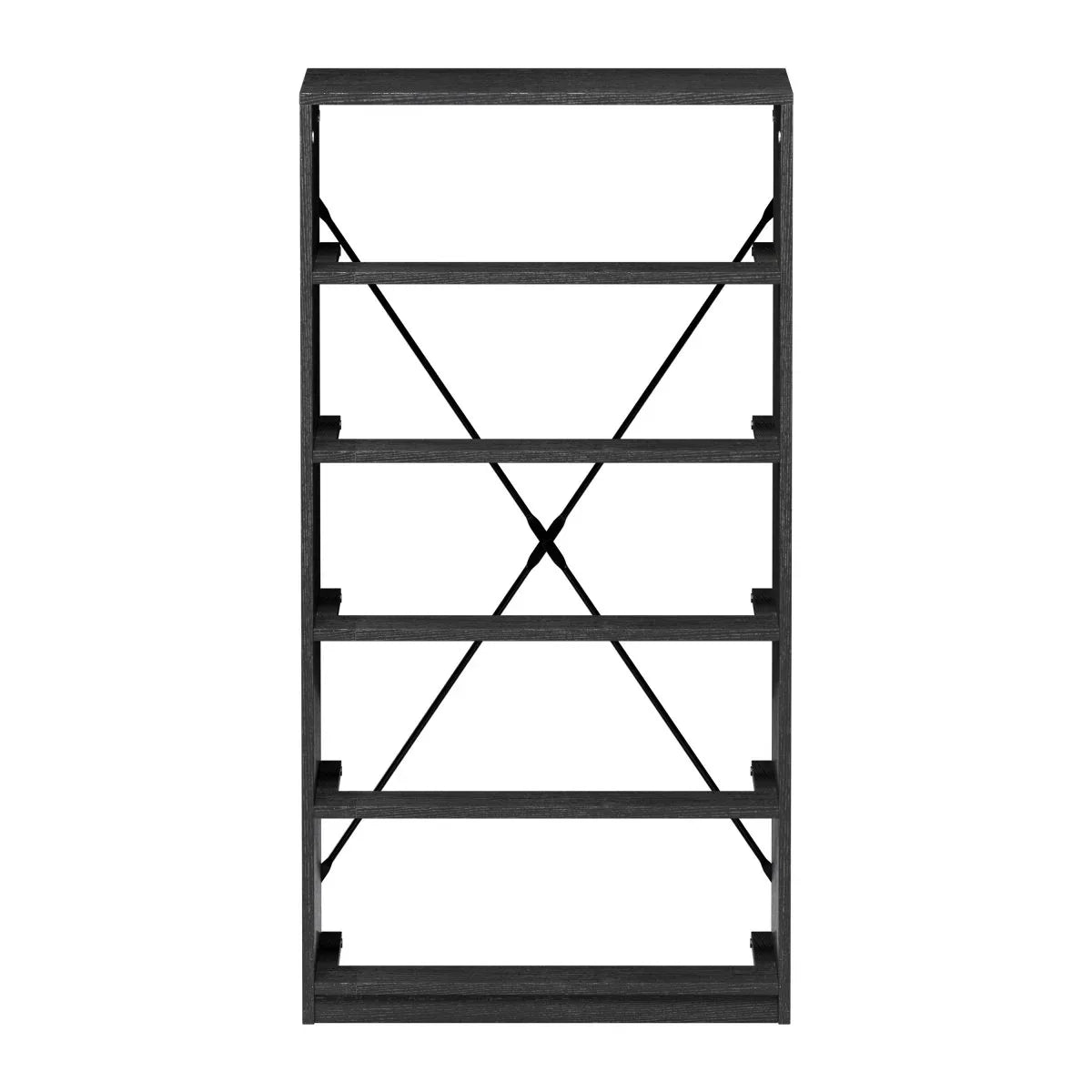 5-Drawer Modern Fabric Storage Dresser Black - Omega Lifestyles