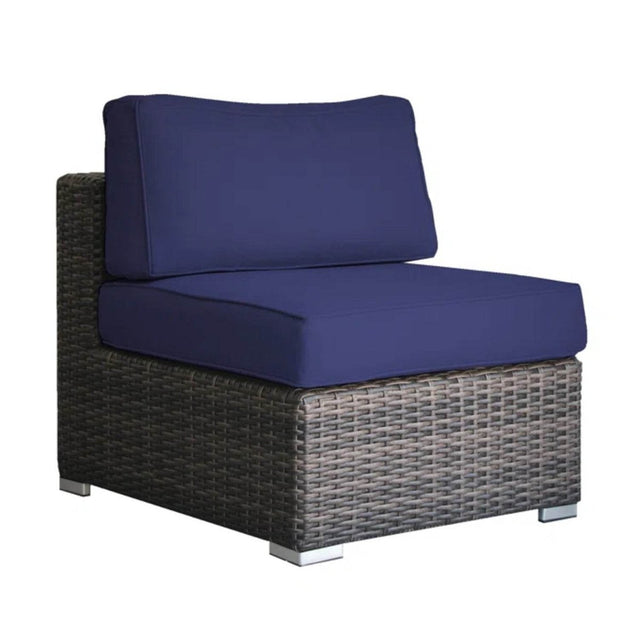 5-Person Outdoor Sectional Sofa Set With Wicker Frame - Omega Lifestyles