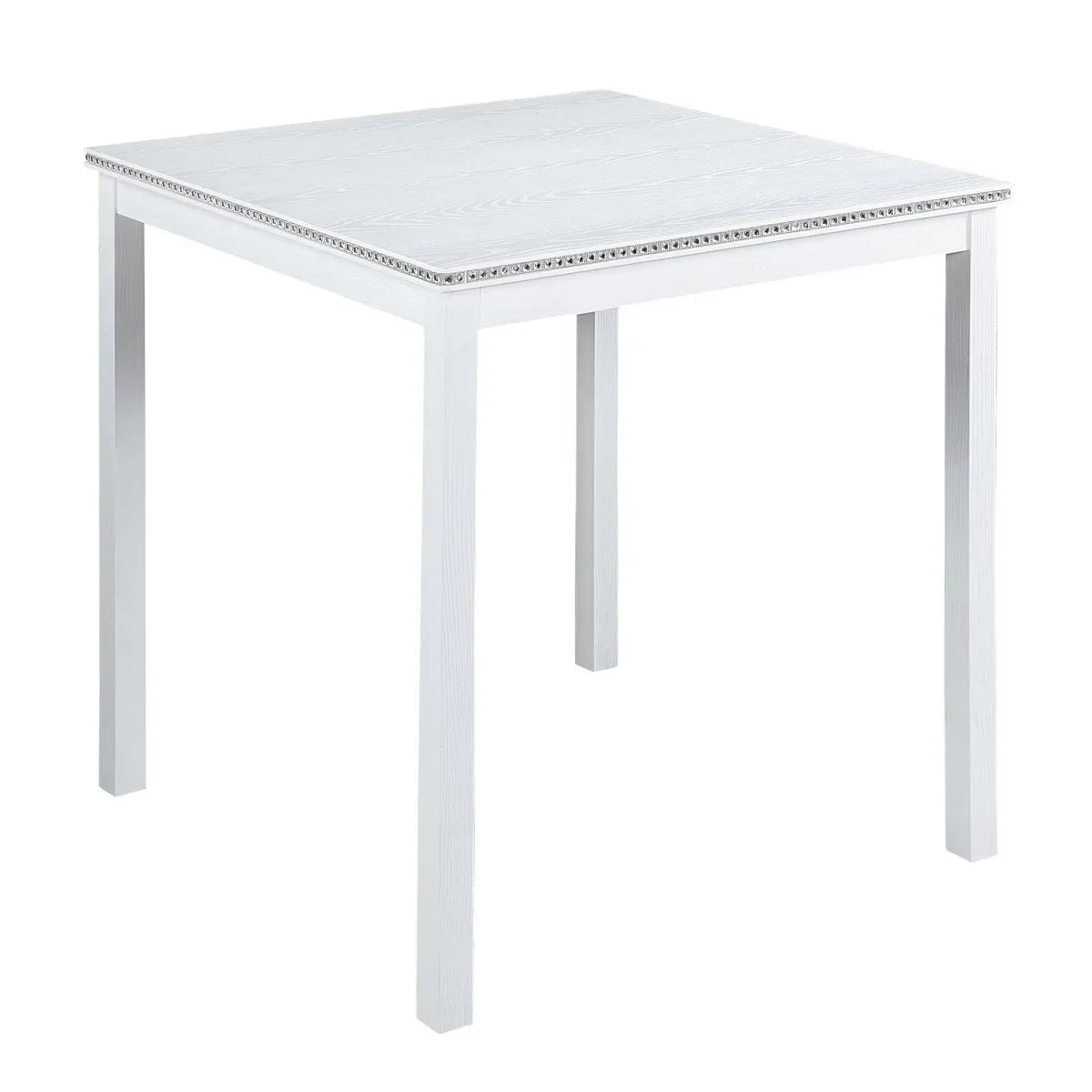 5-Piece Counter Height Square Wooden Dining Table Set - Omega Lifestyles