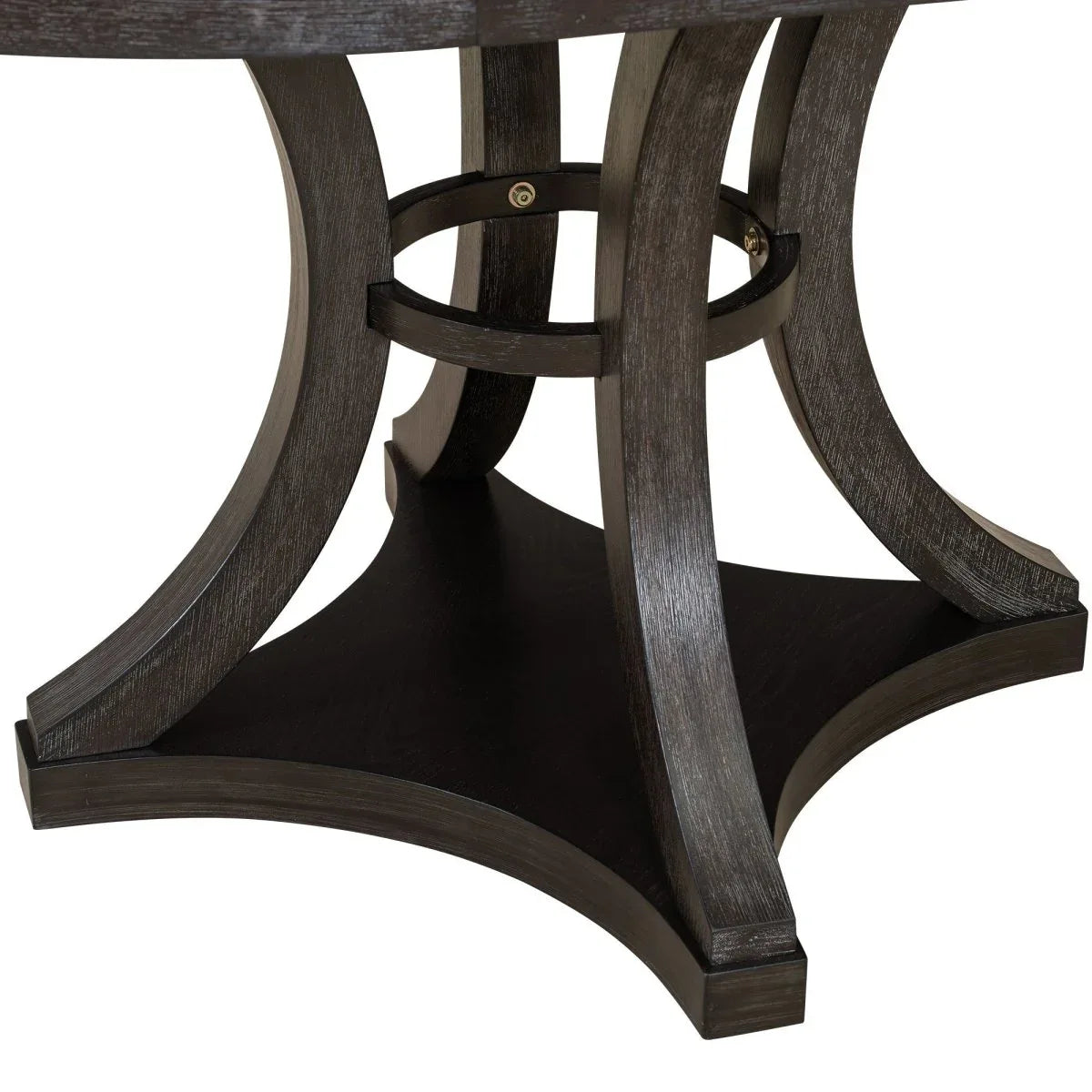 5-Piece Extendable Round Dining Table Set With Upholstered Chairs - Omega Lifestyles