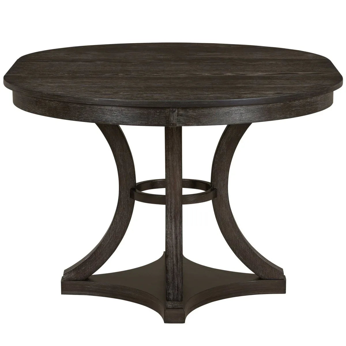 5-Piece Extendable Round Dining Table Set With Upholstered Chairs - Omega Lifestyles