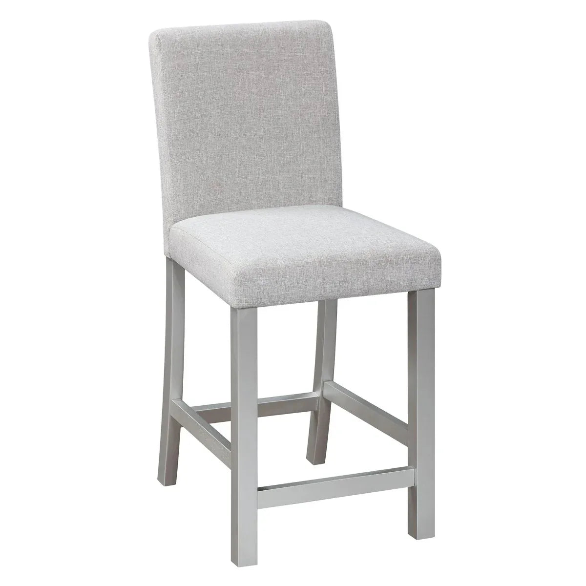 5-Piece Solid Wood Counter Height Dining Table Set With Upholstered Chairs - Omega Lifestyles