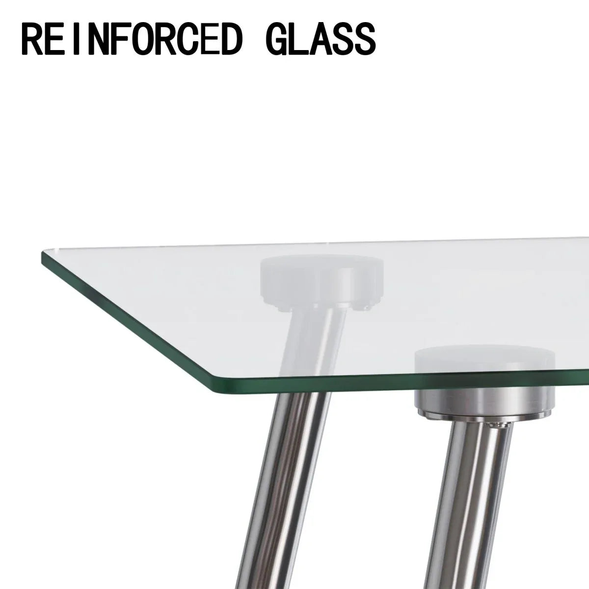 51-Inch Tempered Glass Dining Table Set With Chairs - Omega Lifestyles