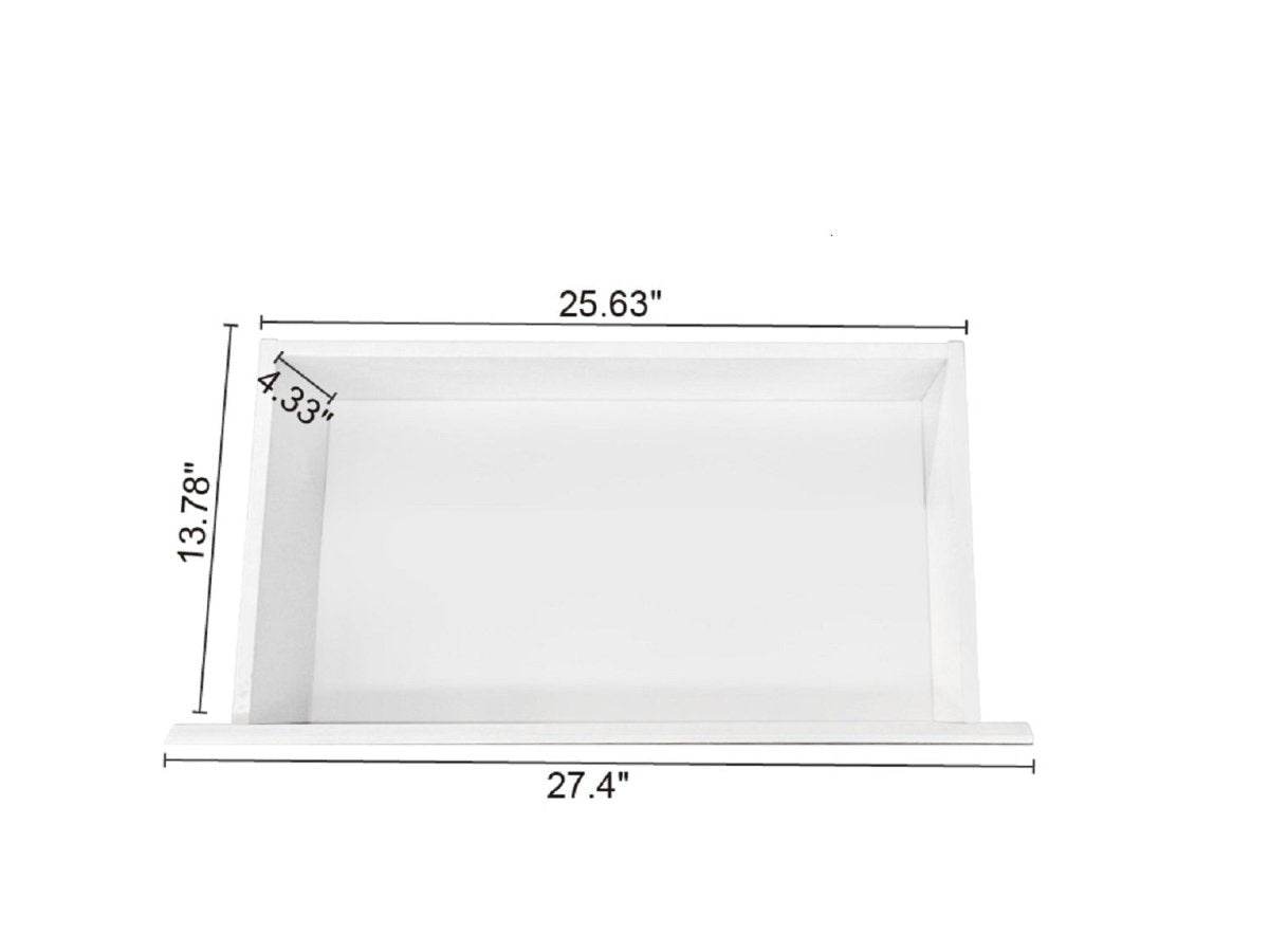 6-Drawer Freestanding White Particle Board Dresser - Sleep Galleria