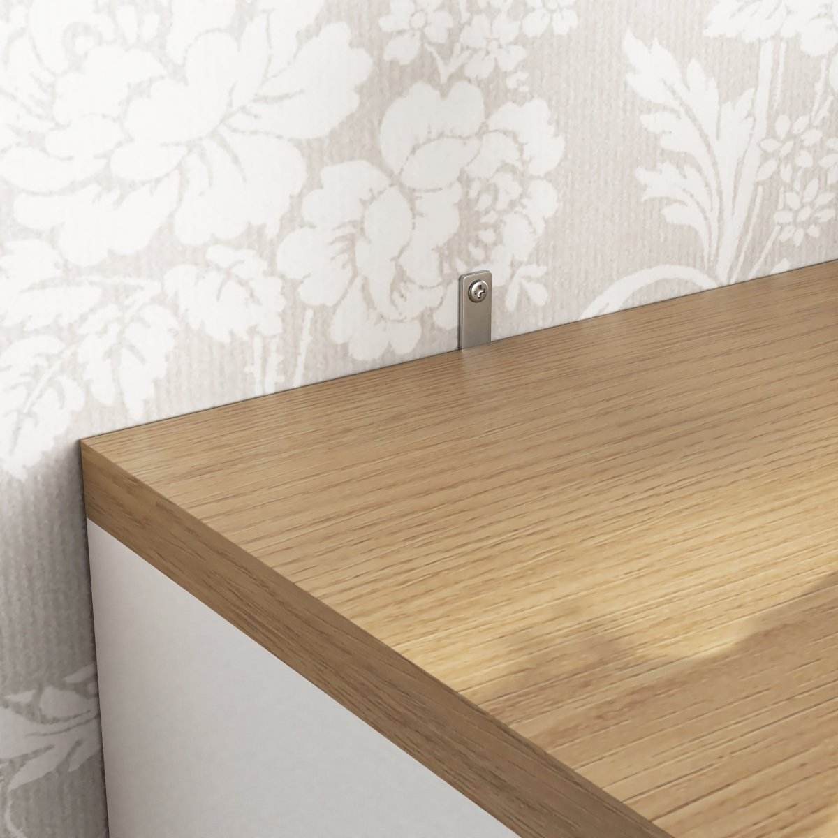 6-Drawer White Particle Board Storage Dresser Cabinet - Sleep Galleria