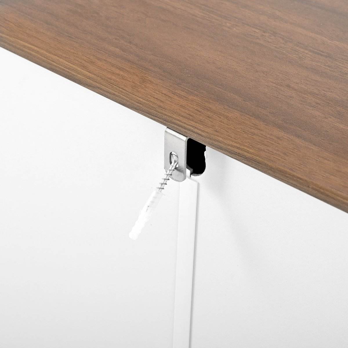 6-Drawer White Wood Bedroom Dresser With Metal Handles - Sleep Galleria