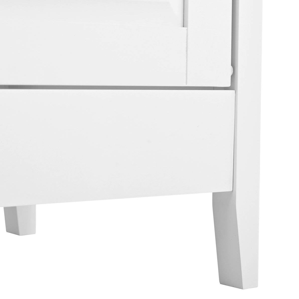 6-Drawer White Wood Bedroom Dresser With Metal Handles - Sleep Galleria