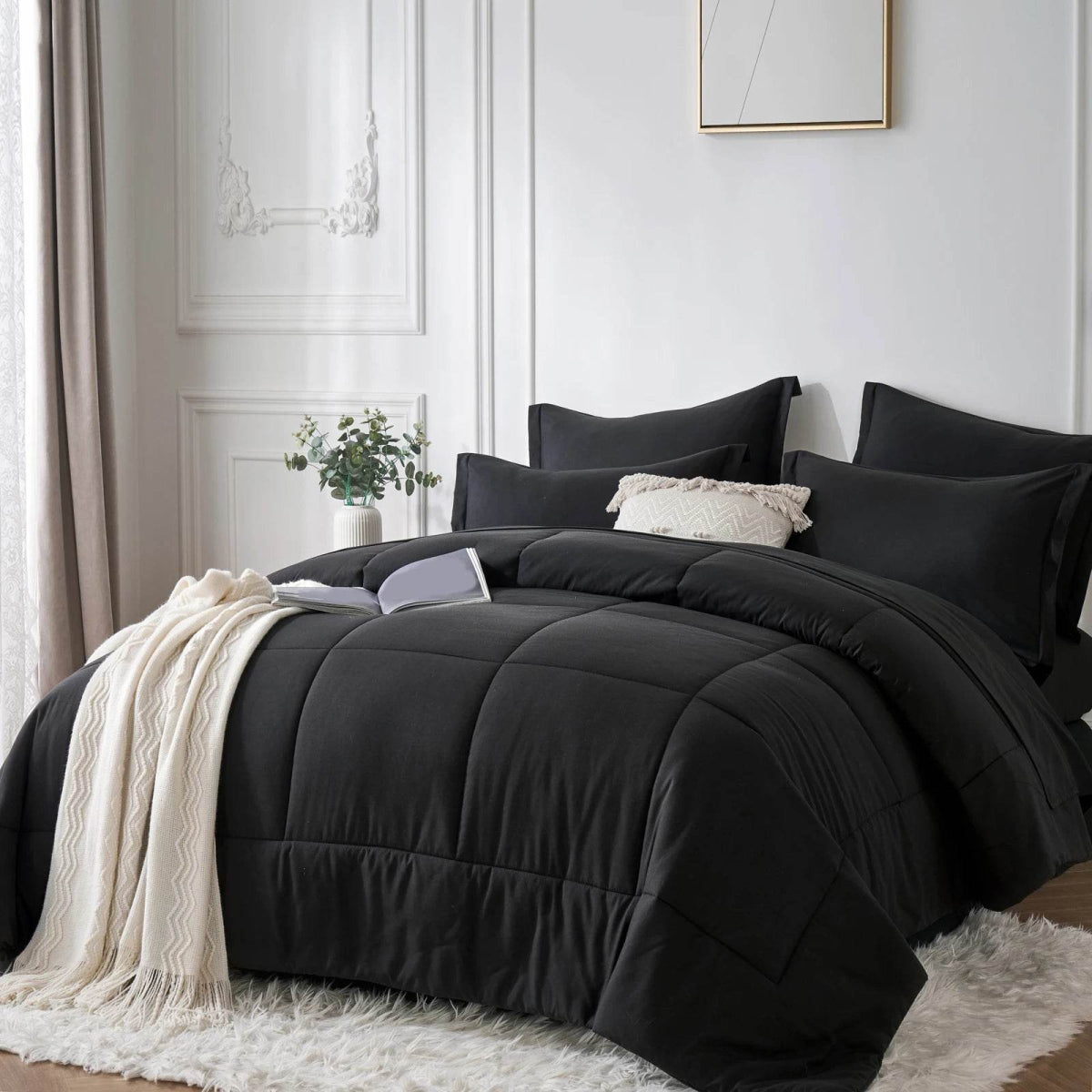 7-Piece Polyester Bed In A Bag Comforter Set - Sleep Galleria