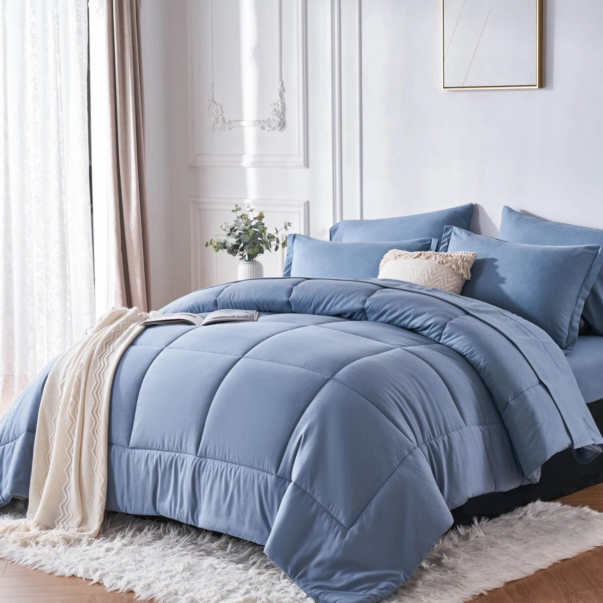 7-Piece Polyester Bed In A Bag Comforter Set - Sleep Galleria