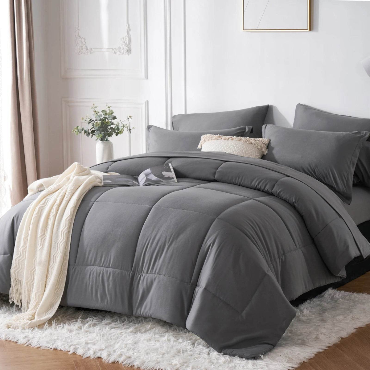 7-Piece Polyester Bed In A Bag Comforter Set - Sleep Galleria