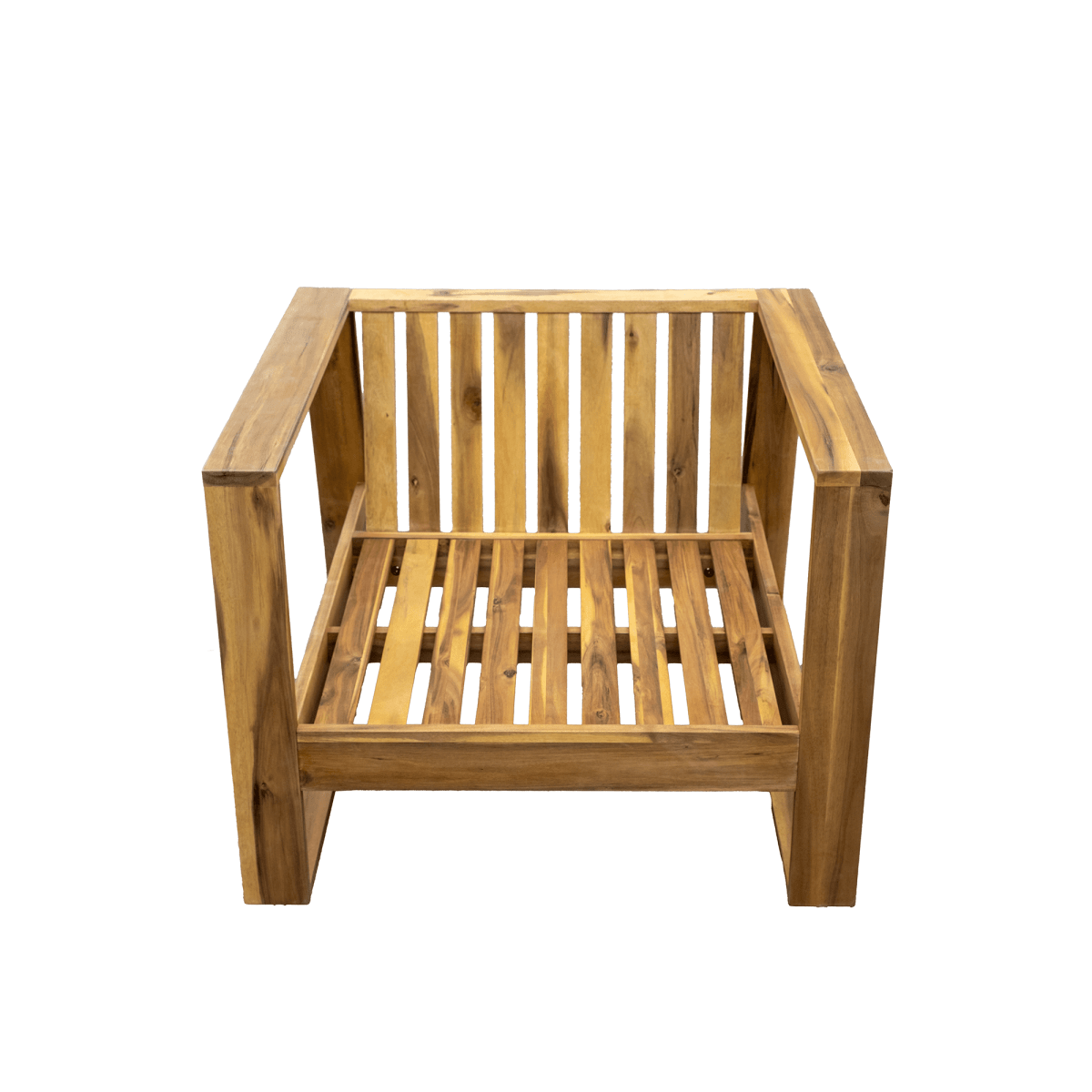 Acacia Wood Outdoor Lounge Chair And Ottoman Set - Sleep Galleria