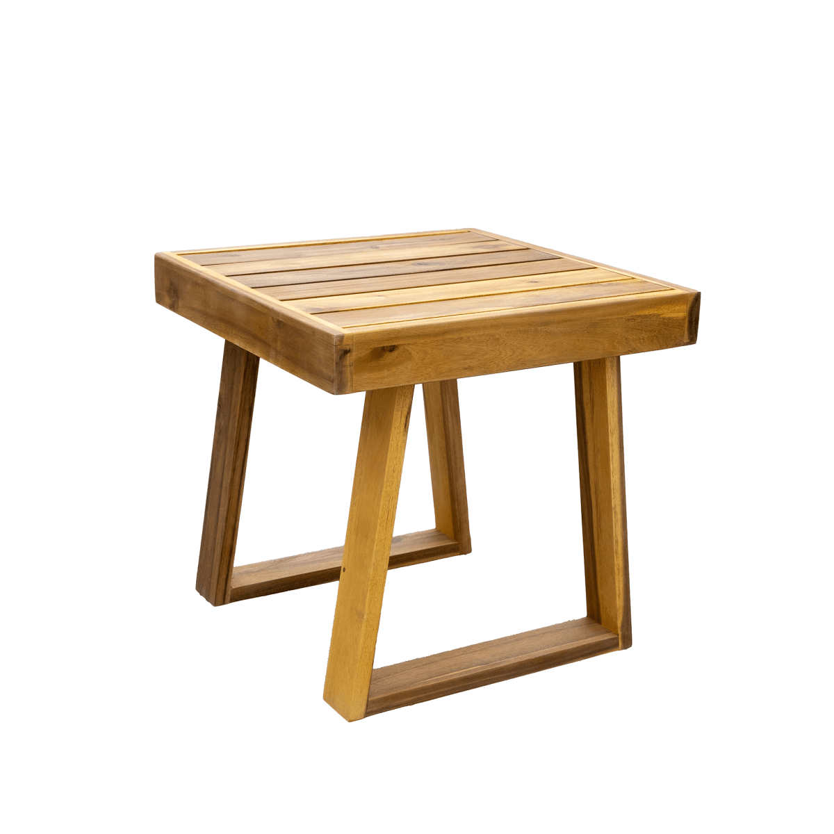 Acacia Wood Outdoor Lounge Chair And Ottoman Set - Sleep Galleria