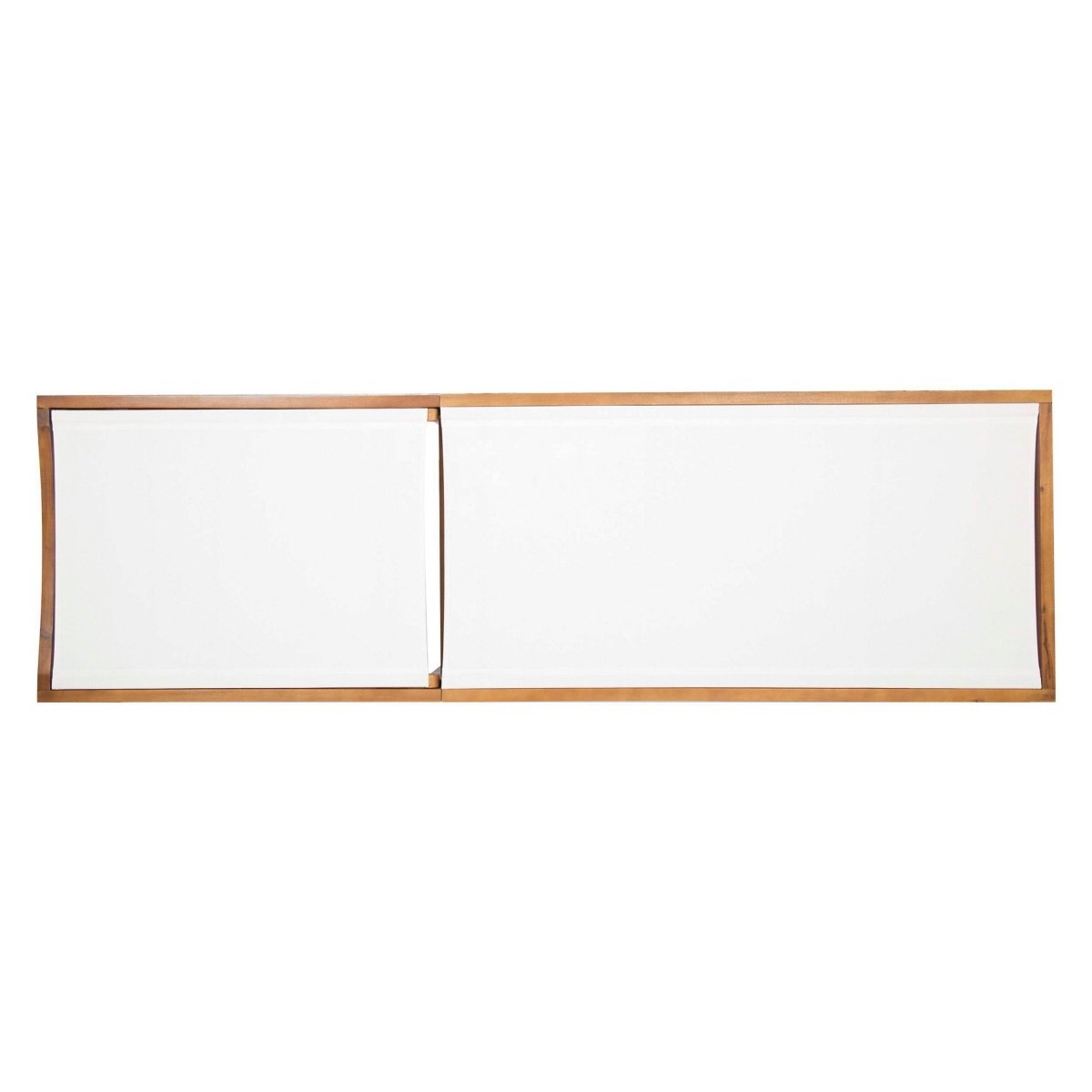 Acacia Wood Outdoor Mesh Teak Finish Chaise Lounge - Driftwood - Omega Lifestyles