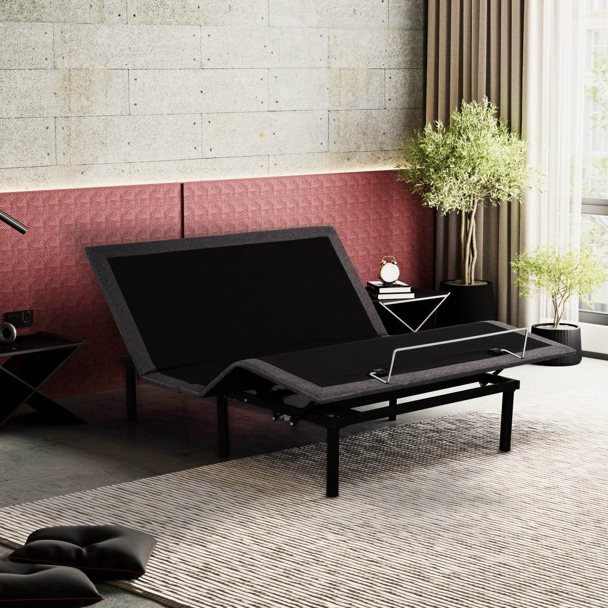 Adjustable Wired Remote Twin XL Metal Bed Base - Sleep Galleria