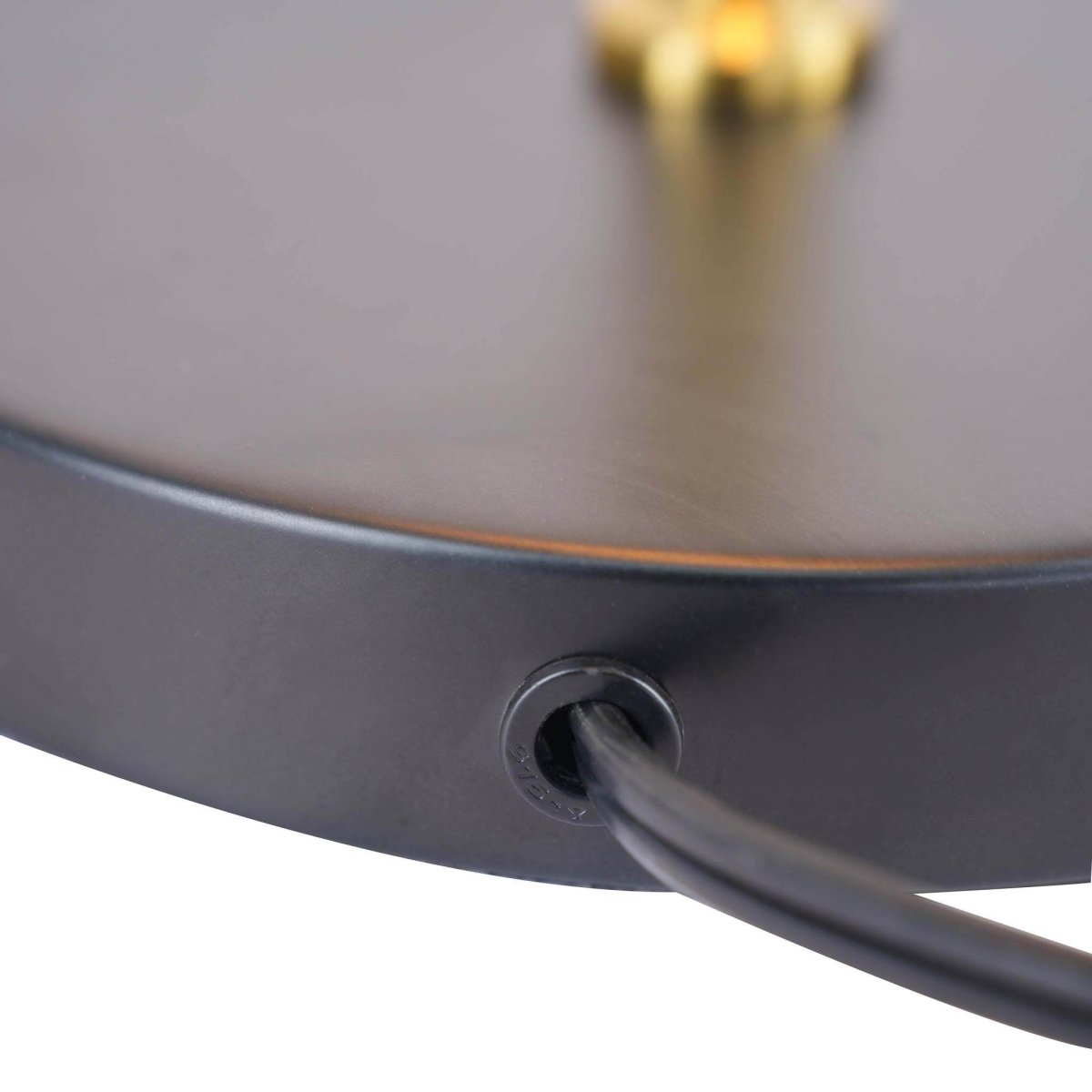 Black Metal Drum Shade Table Lamp With Pull Chain - Sleep Galleria