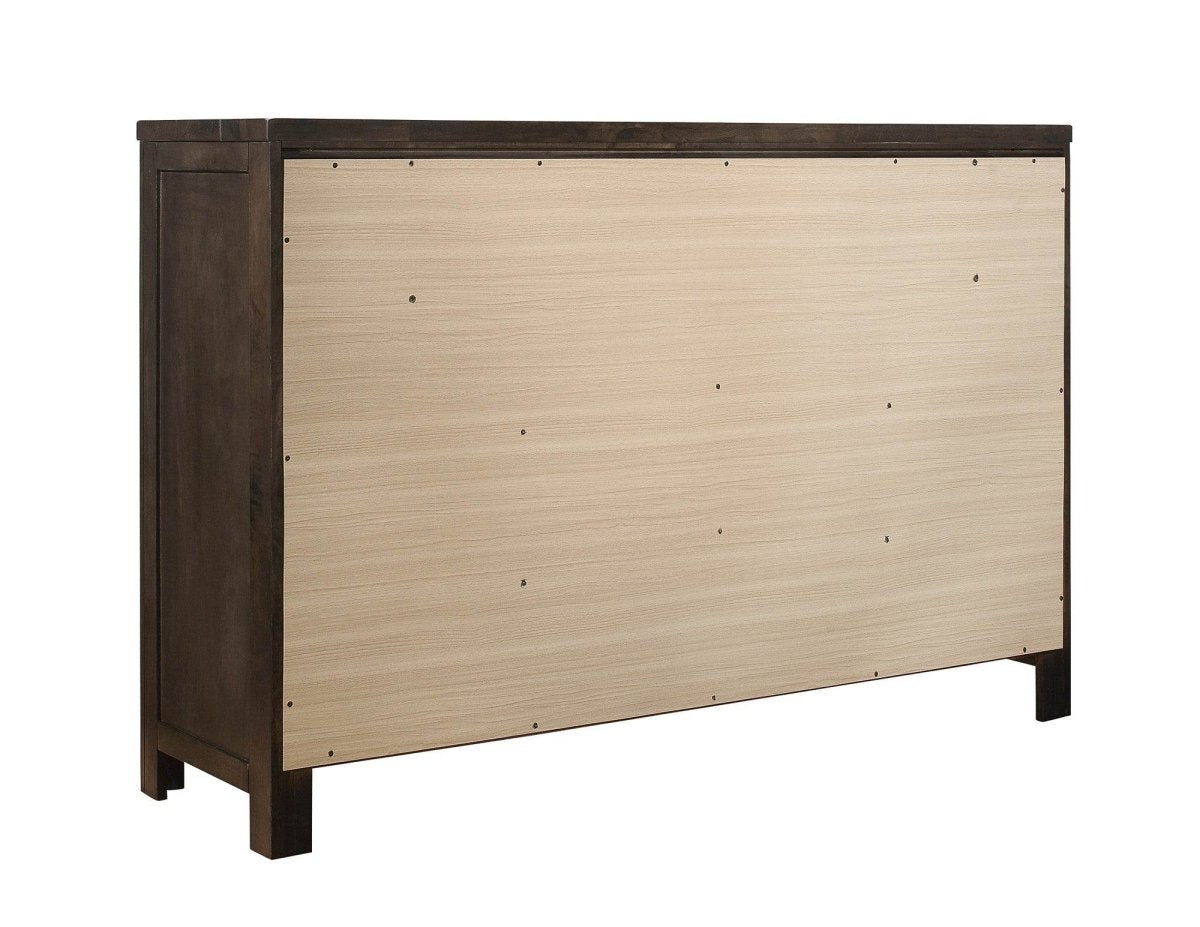 Brown Farmhouse 9 - Drawer Engineered Wood Dresser - Driftwood - Omega Lifestyles