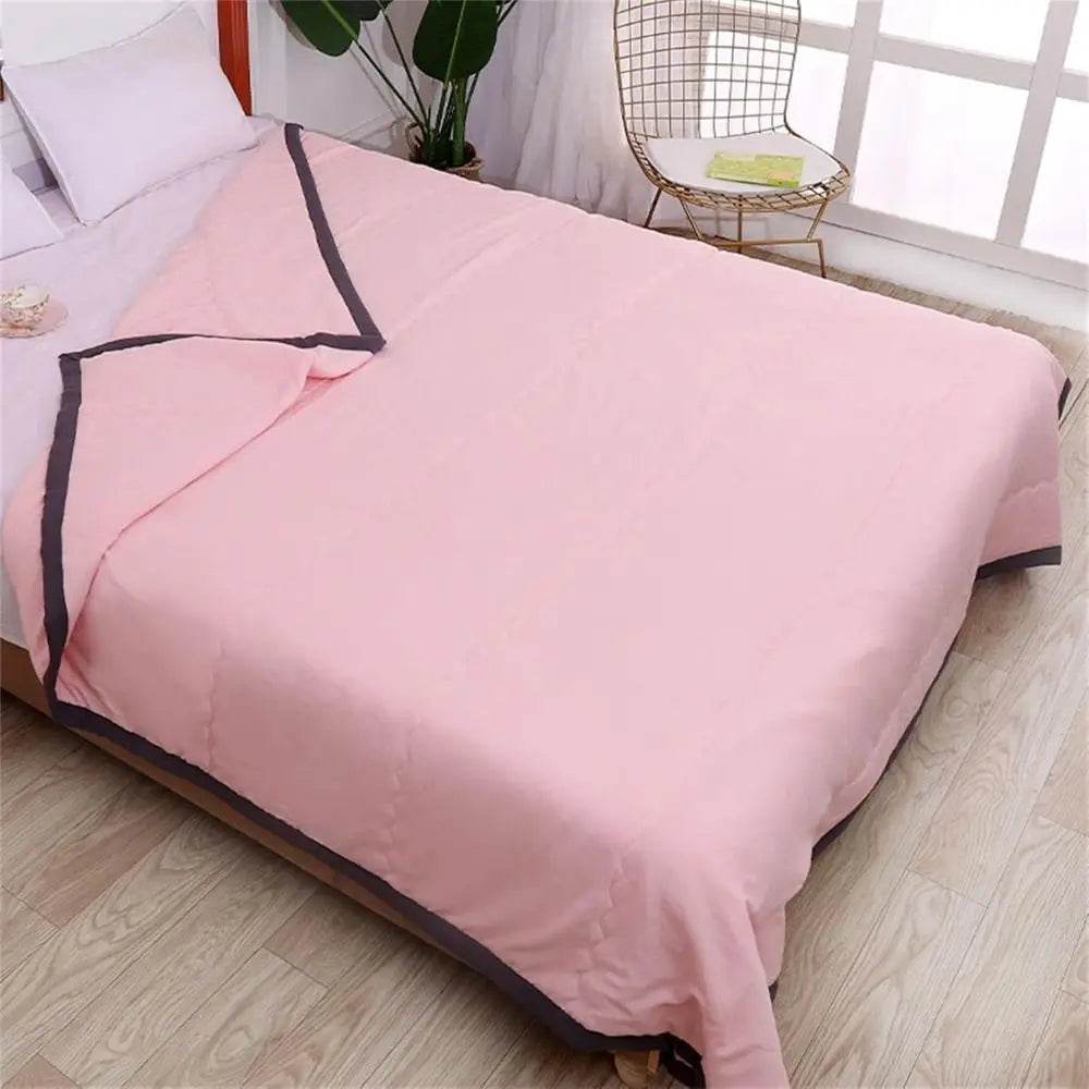 Cooling Breathable Cotton Double-Sided Portable Blanket - Sleep Galleria