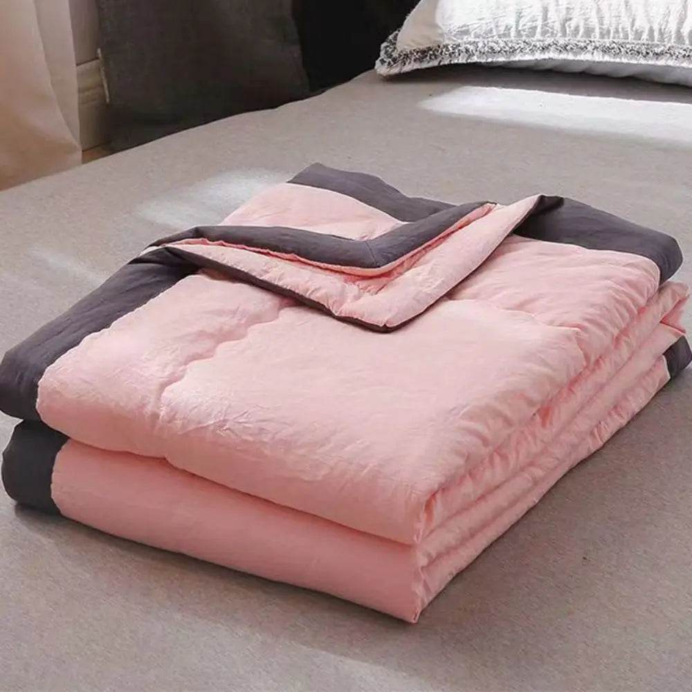 Cooling Breathable Cotton Double-Sided Portable Blanket - Sleep Galleria