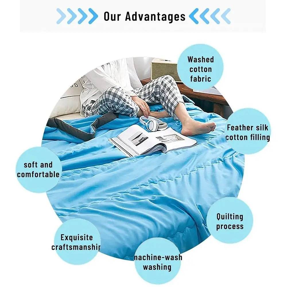 Cooling Breathable Cotton Summer Blanket - Sleep Galleria