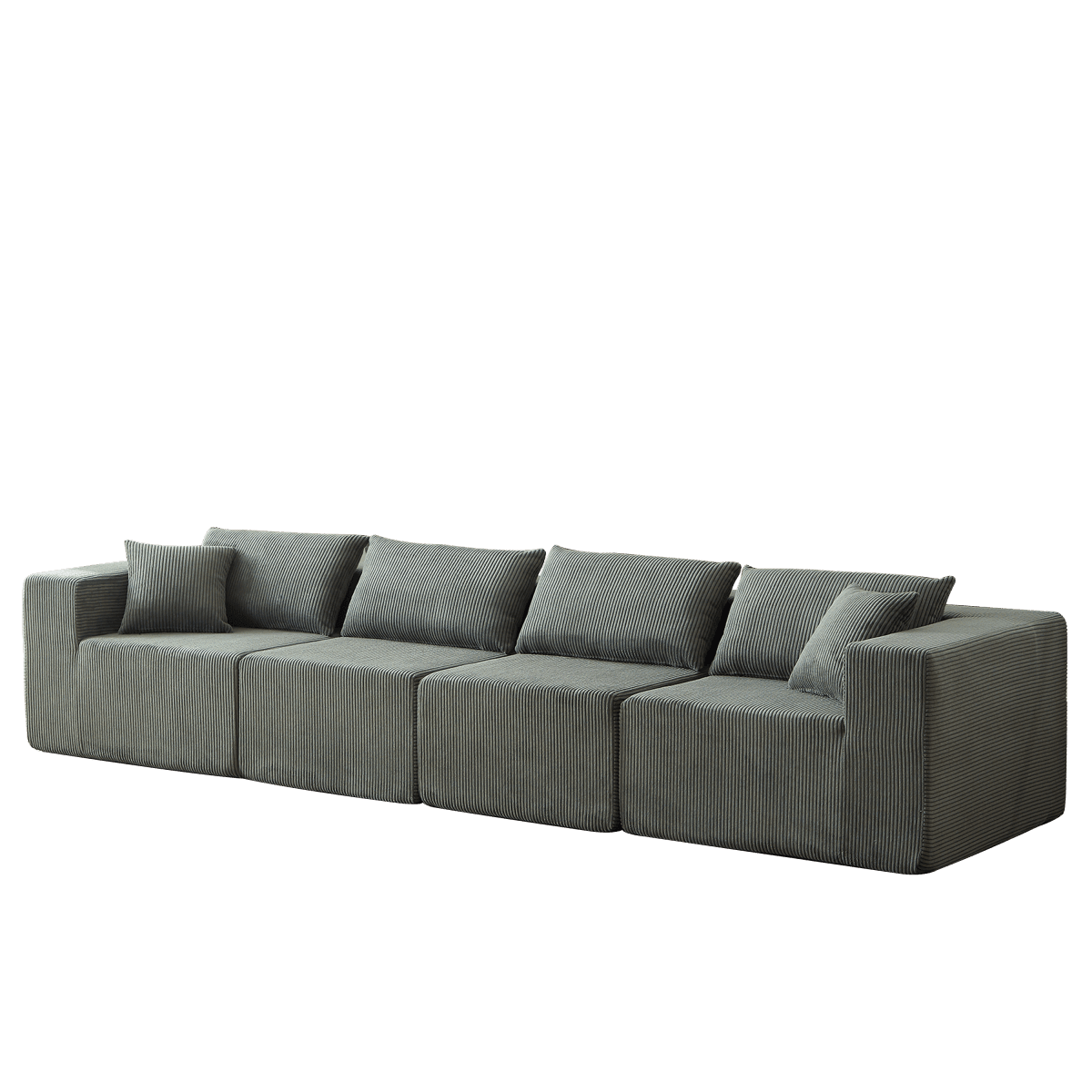 Corduroy Modular L-Shaped Sectional Sofa Set - Sleep Galleria