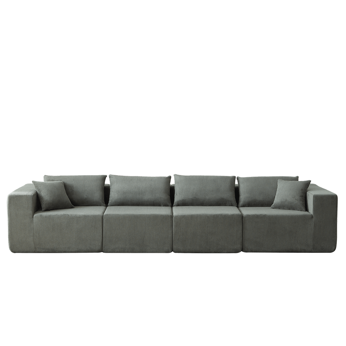 Corduroy Modular L-Shaped Sectional Sofa Set - Sleep Galleria