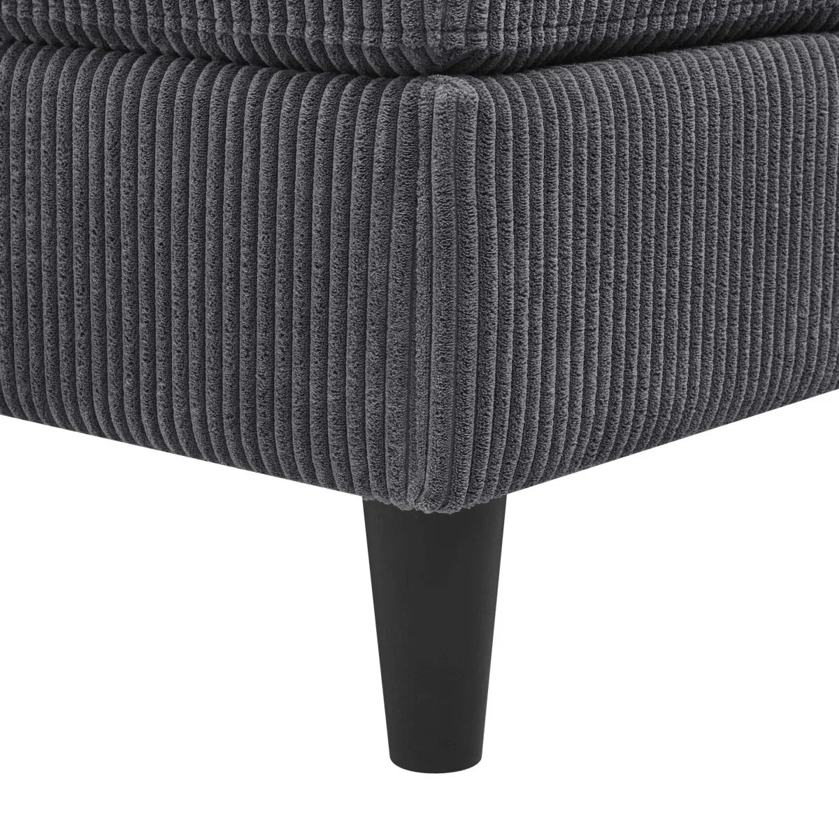 Corduroy Upholstered Modular Sectional With 2 Ottomans - Omega Lifestyles