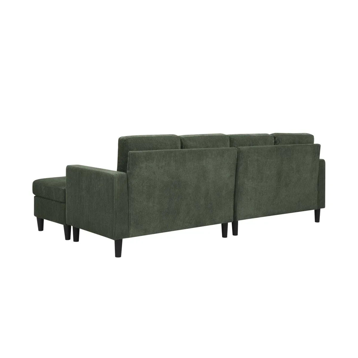 Corduroy Upholstered Modular Sectional With 2 Ottomans - Omega Lifestyles