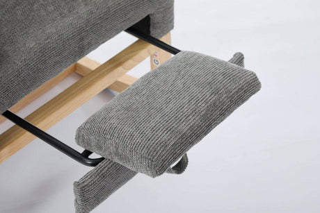 Dark Grey Polyester Blend Modern Rocking Chair - Sleep Galleria