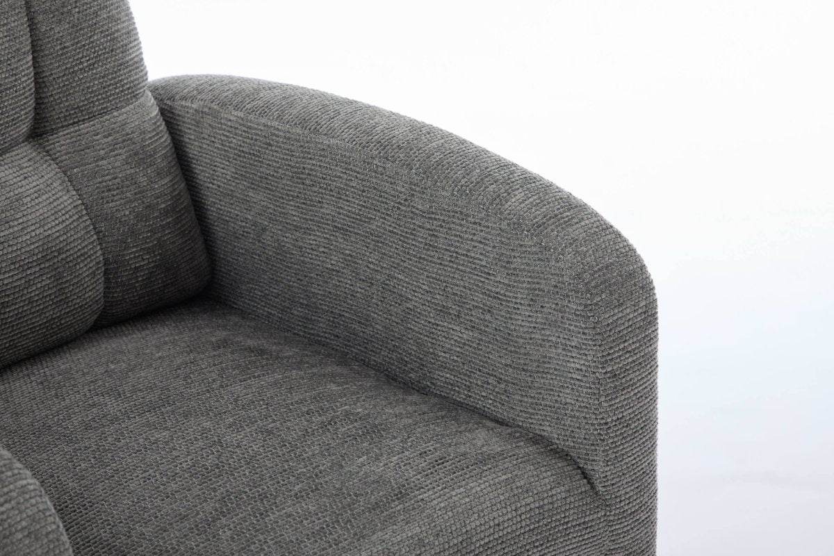 Dark Grey Polyester Blend Modern Rocking Chair - Sleep Galleria