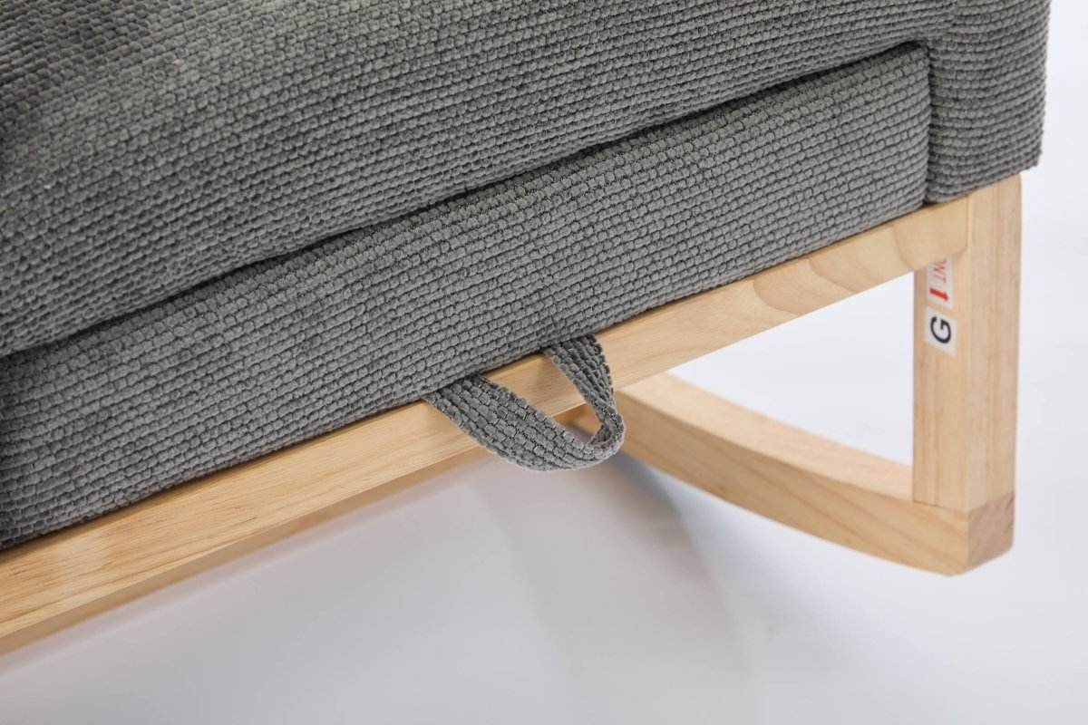 Dark Grey Polyester Blend Modern Rocking Chair - Sleep Galleria